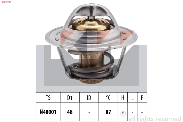 Thermostat, coolant (580 374S)
