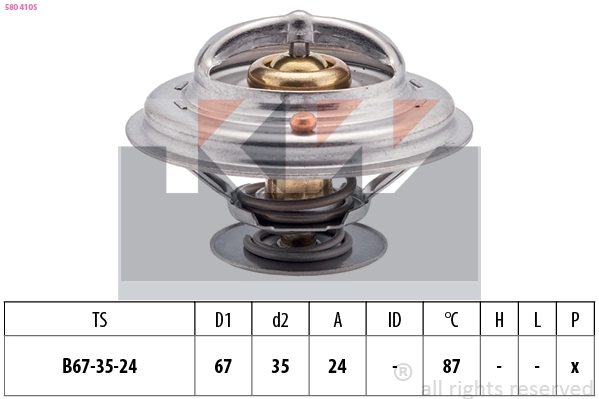 Thermostat, coolant (580 410S)