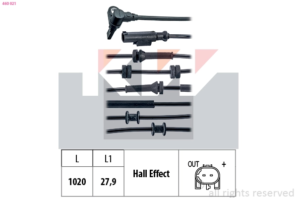 Sensor, wheel speed (460 021)
