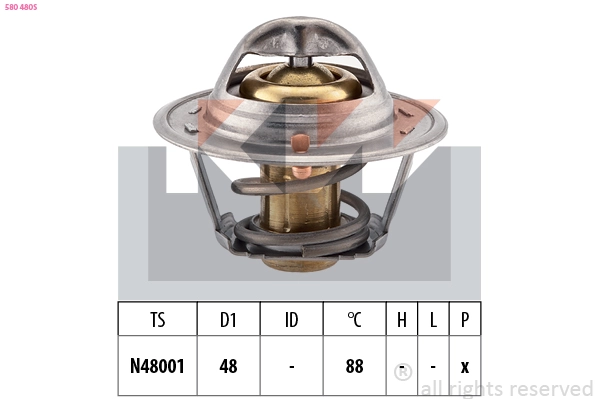 Thermostat, coolant (580 480S)