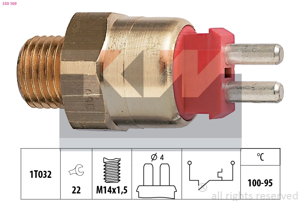 Temperature Switch, radiator fan (550 169)