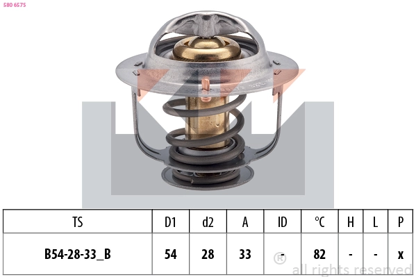 Thermostat, coolant (580 657S)