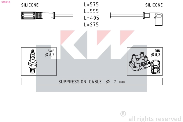 Ignition Cable Kit (359 616)