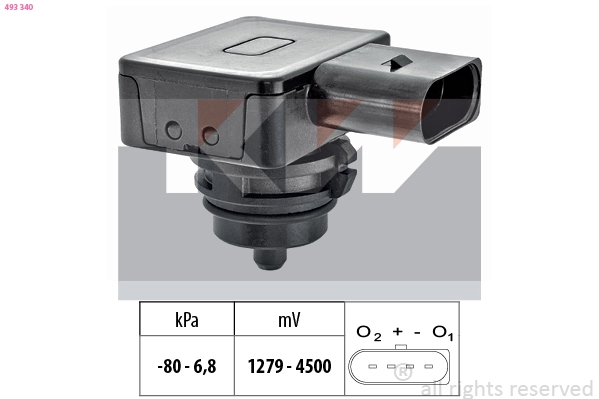 Pressure Sensor, brake booster (493 340)