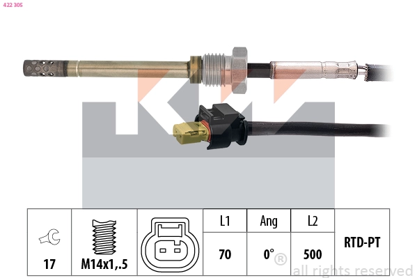Sensor, exhaust gas temperature (422 305)