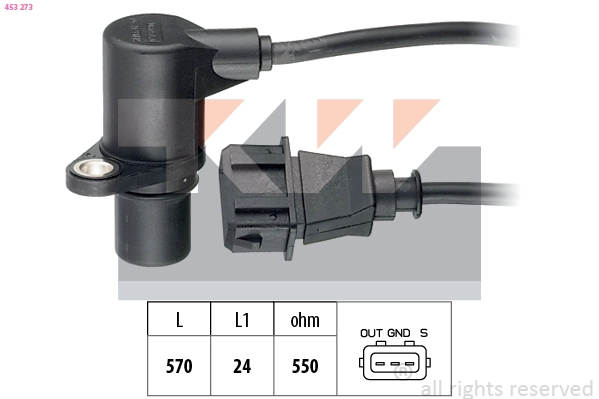 Sensor, crankshaft pulse (453 273)