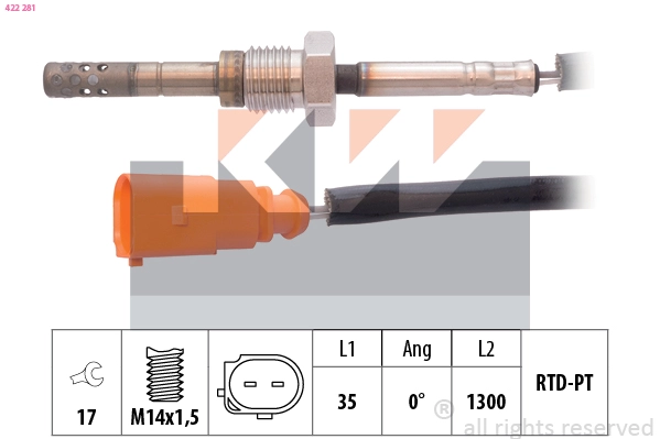 Sensor, exhaust gas temperature (422 281)