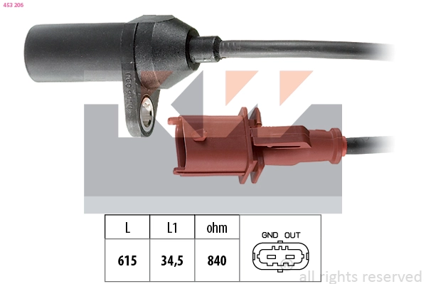 Sensor, crankshaft pulse (453 206)