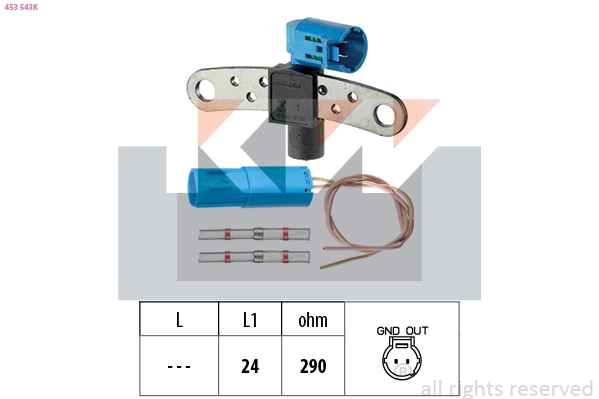 Sensor, crankshaft pulse (453 543K)