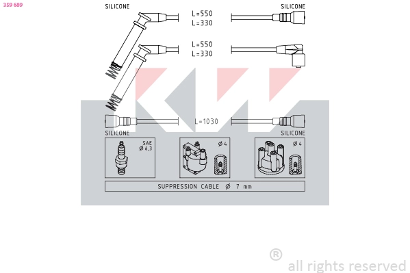 Ignition Cable Kit (359 689)