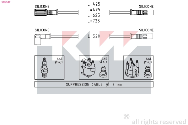 Ignition Cable Kit (359 347)