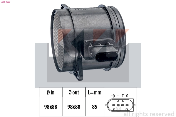 Mass Air Flow Sensor (491 348)