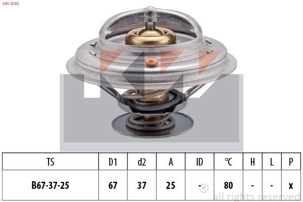 Thermostat, coolant (580 259S)