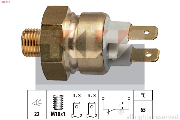 Temperature Switch, coolant warning lamp (540 112)