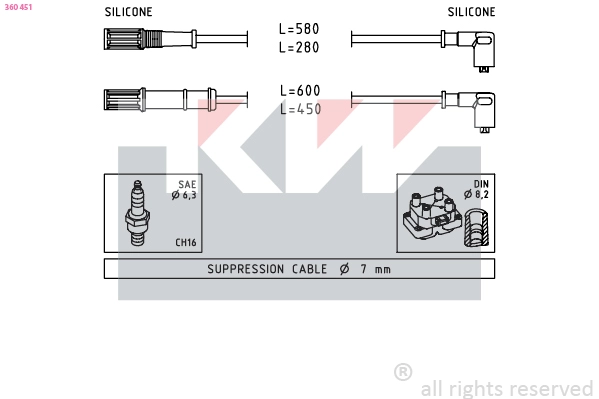 Ignition Cable Kit (360 451)