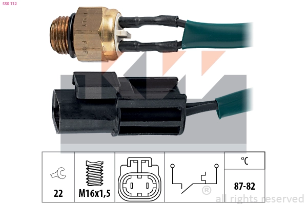 Temperature Switch, radiator fan (550 112)