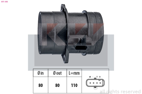 Mass Air Flow Sensor (491 446)