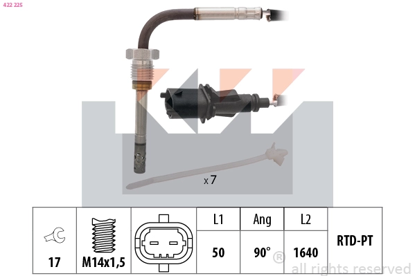 Sensor, exhaust gas temperature (422 225)