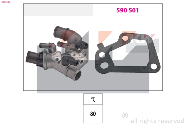 Thermostat, coolant (580 104)