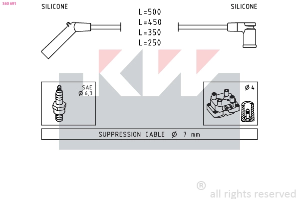 Ignition Cable Kit (360 691)