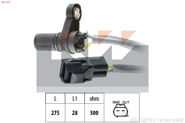 RPM Sensor, automatic transmission (453 374)