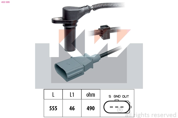 Sensor, crankshaft pulse (453 505)