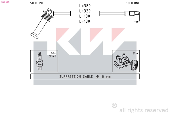 Ignition Cable Kit (360 625)