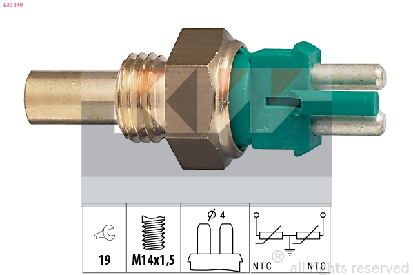 Sensor, coolant temperature (530 140)