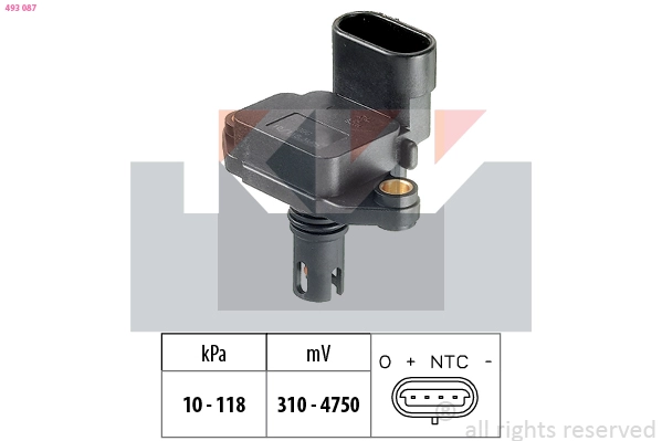 Air Pressure Sensor, altitude adaption (493 087)