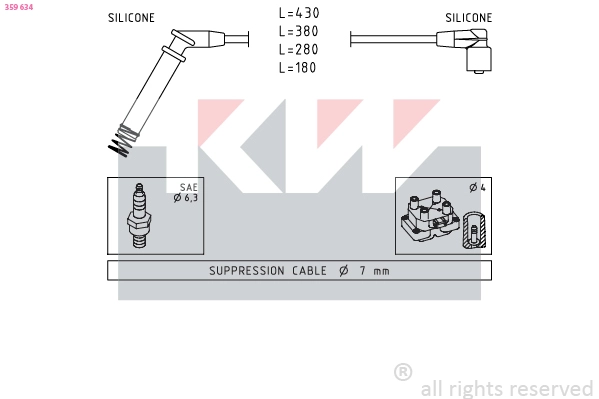 Ignition Cable Kit (359 634)
