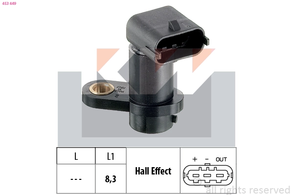 Sensor, camshaft position (453 449)