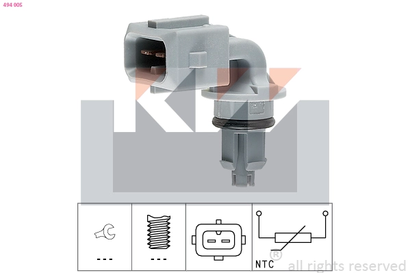 Sensor, intake air temperature (494 005)