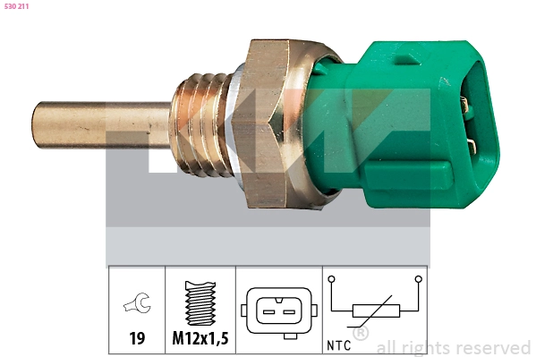 Sensor, coolant temperature (530 211)