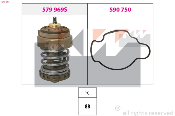Thermostat, coolant (579 981)