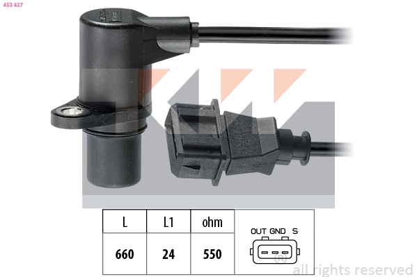 Sensor, crankshaft pulse (453 437)