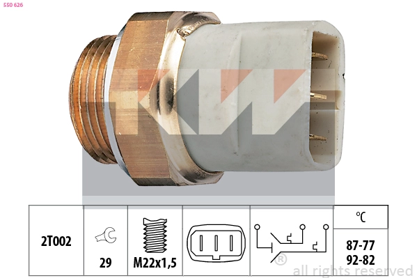 Temperature Switch, radiator fan (550 626)