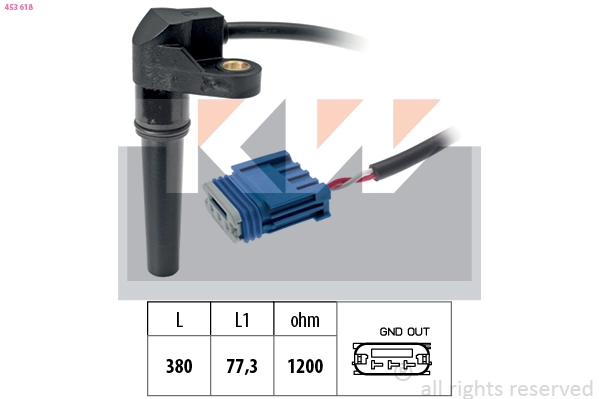 RPM Sensor, automatic transmission (453 618)