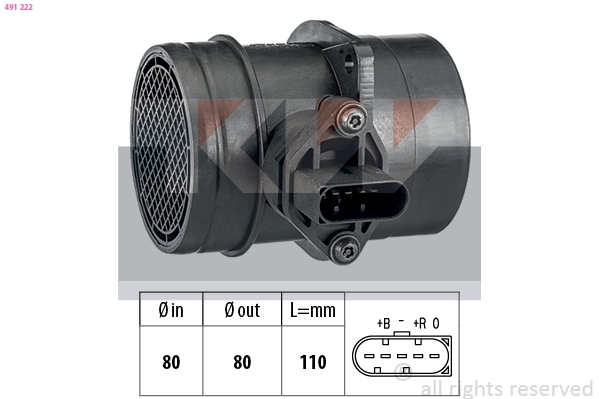Mass Air Flow Sensor (491 222)