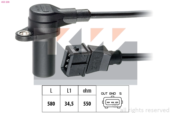 Sensor, crankshaft pulse (453 238)