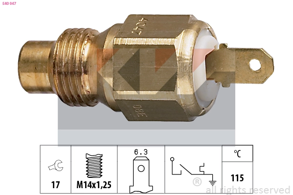 Temperature Switch, coolant warning lamp (540 047)