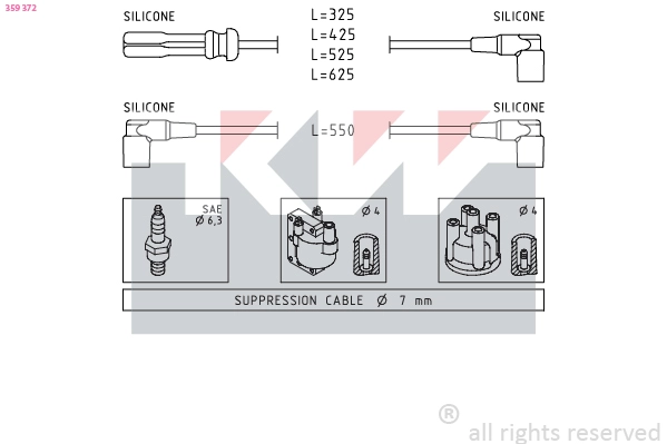 Ignition Cable Kit (359 372)