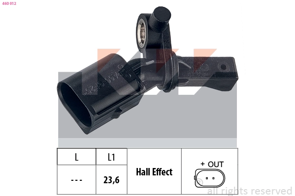 Sensor, wheel speed (460 012)