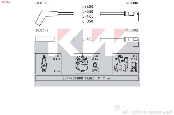 Ignition Cable Kit (360 914)