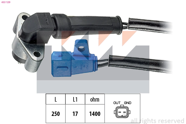 Sensor, crankshaft pulse (453 129)
