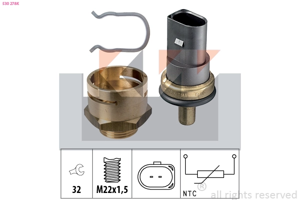 Sensor, coolant temperature (530 278K)