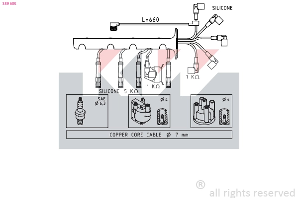 Ignition Cable Kit (359 605)