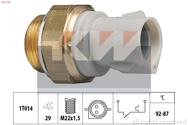 Temperature Switch, radiator fan (550 129)