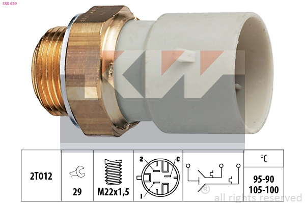 Temperature Switch, radiator fan (550 639)