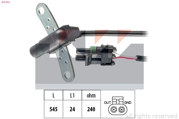 Sensor, crankshaft pulse (453 012)