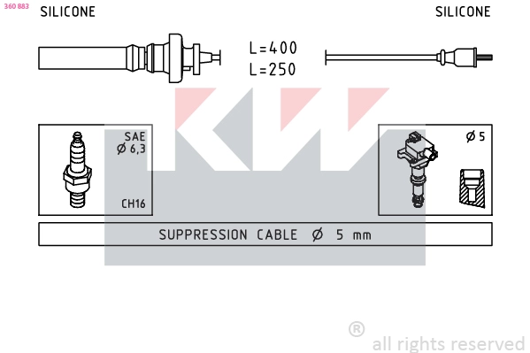 Ignition Cable Kit (360 883)